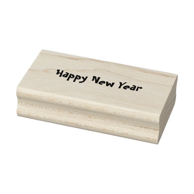 Happy New Year Gummistempel (Stempel)