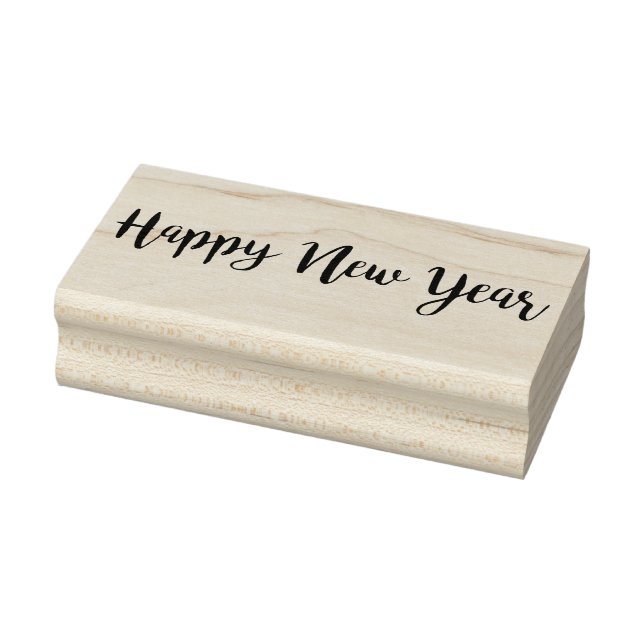 Happy New Year Gummistempel (Stempel)