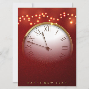 Happy New Year Holiday Card Feiertagskarte