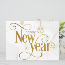 Happy New Year Holiday Card Feiertagskarte