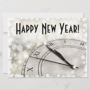Happy New Year Holiday Card Feiertagskarte