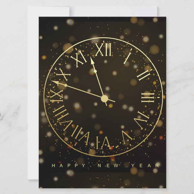 Happy New Year Holiday Card Feiertagskarte (Vorderseite)