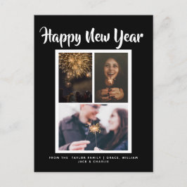Happy New Year Holiday Foto Personalisiert Postkarte