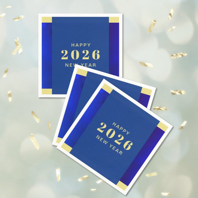 Happy New Year Holiday Serviette (Happy New Year Holiday Napkins)