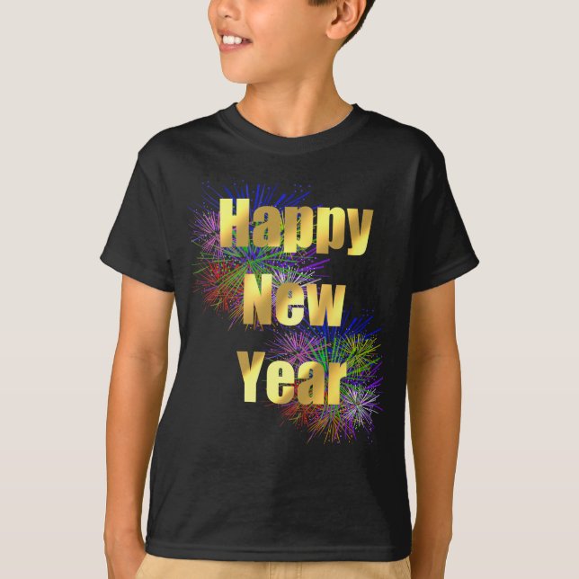 Happy New Year Holiday T-Shirt (Vorderseite)