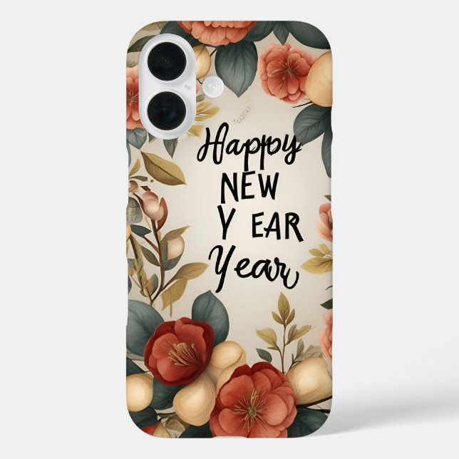 Happy New Year iPhone 16 Design Case-Mate iPhone Hülle (Rückseite)