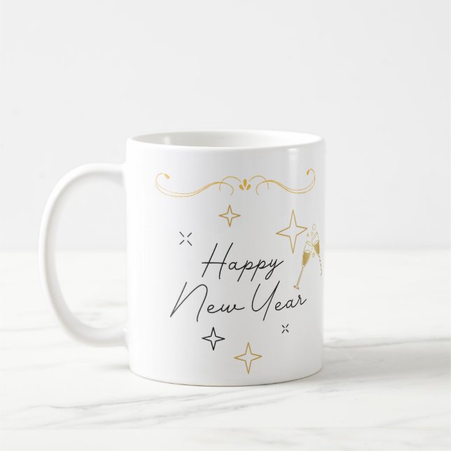 Happy New Year Kaffeetasse (Links)