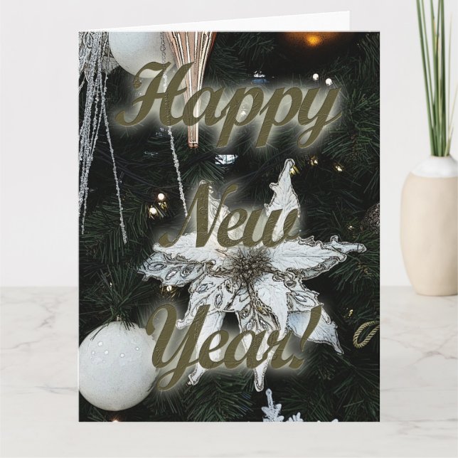 Happy New Year Karte (Vorderseite)