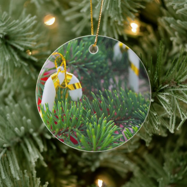 Happy New Year Keramik Ornament (Baum)