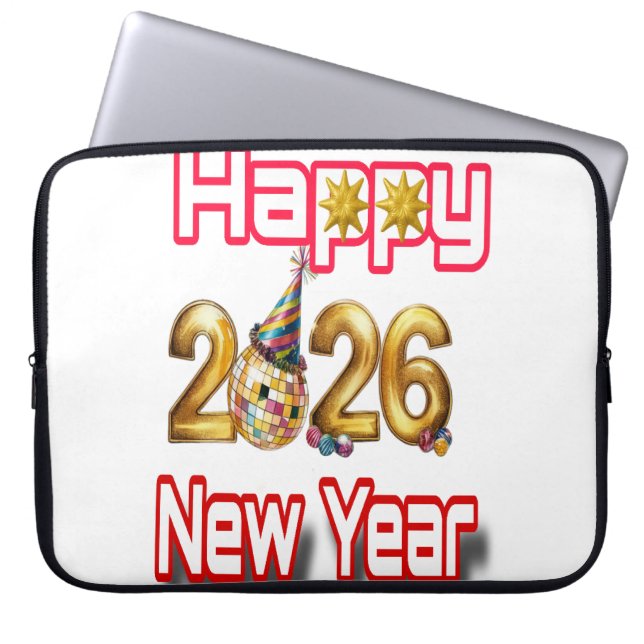 Happy New year  Laptopschutzhülle (Vorderseite)