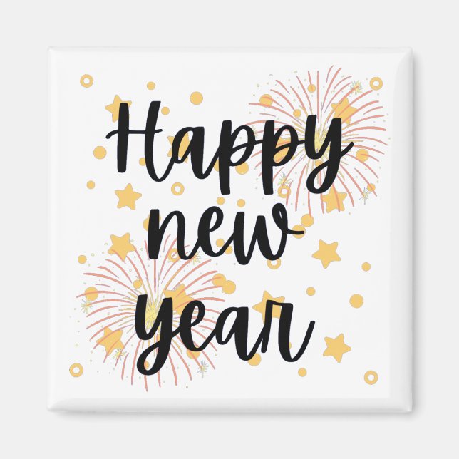Happy New Year Magnet (Vorne)