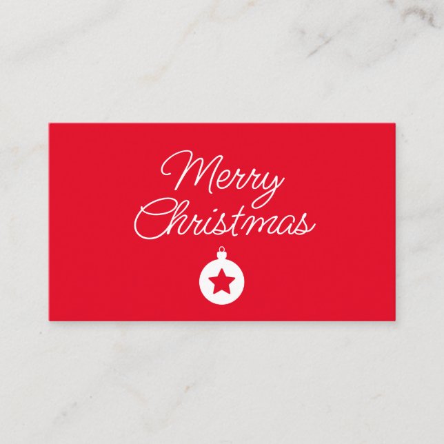 Happy New Year Merry Christmas Holiday Season Begleitkarte (Vorderseite)