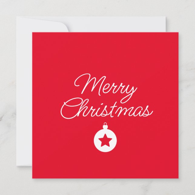 Happy New Year Merry Christmas Holiday Season Card (Vorderseite)