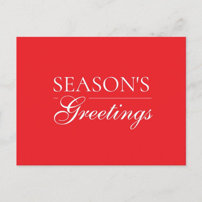 Happy New Year Merry Christmas Holiday Season Einladungspostkarte (Vorderseite)