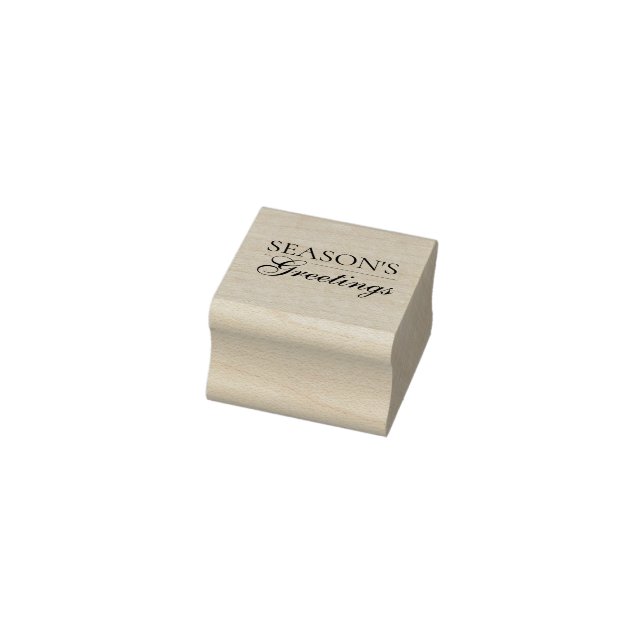 Happy New Year Merry Christmas Holiday Season Gummistempel (Stempel)