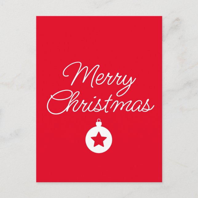 Happy New Year Merry Christmas Holiday Season Postkarte (Vorderseite)