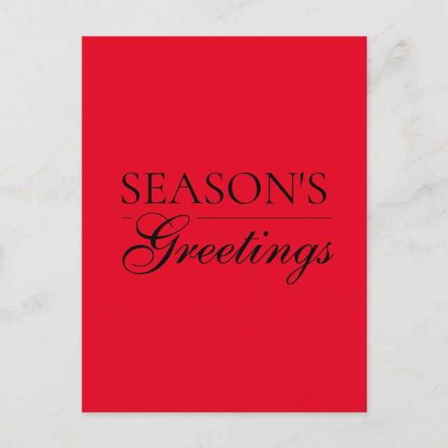 Happy New Year Merry Christmas Holiday Season Postkarte (Vorderseite)