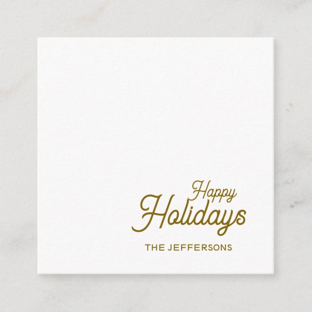 Happy New Year Merry Christmas Seasonal Family Begleitkarte (Vorderseite)