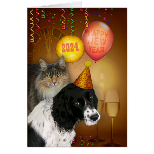 Happy New Year mit Hund & Katze