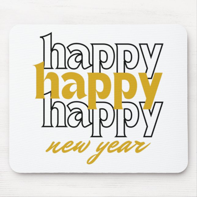 Happy New Year Mousepad (Vorne)