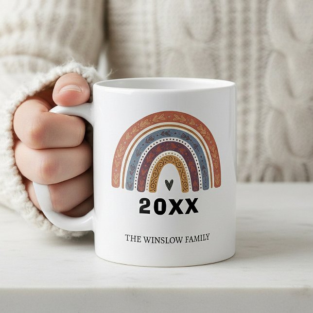 Happy New Year Mug Personalized Family Name custom Kaffeetasse (Von Creator hochgeladen)