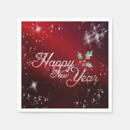 Happy New Year Napkins Serviette