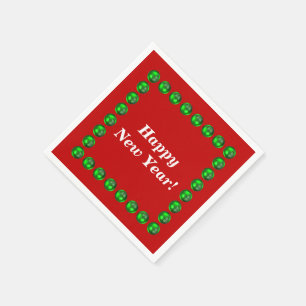 Happy New Year Napkins Serviette