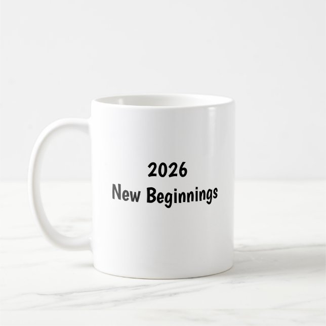 Happy New Year ✨ New Beginnings Mug Kaffeetasse (Links)
