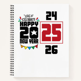 Happy New Year Notizbuch