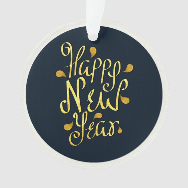 Happy New Year Ornament (Vorderseite)