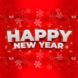 Happy New Year Ornament Aus Metall