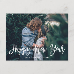 Happy New Year Overlay New Year Photo Card Feiertagspostkarte