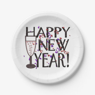 Happy New Year Pappteller