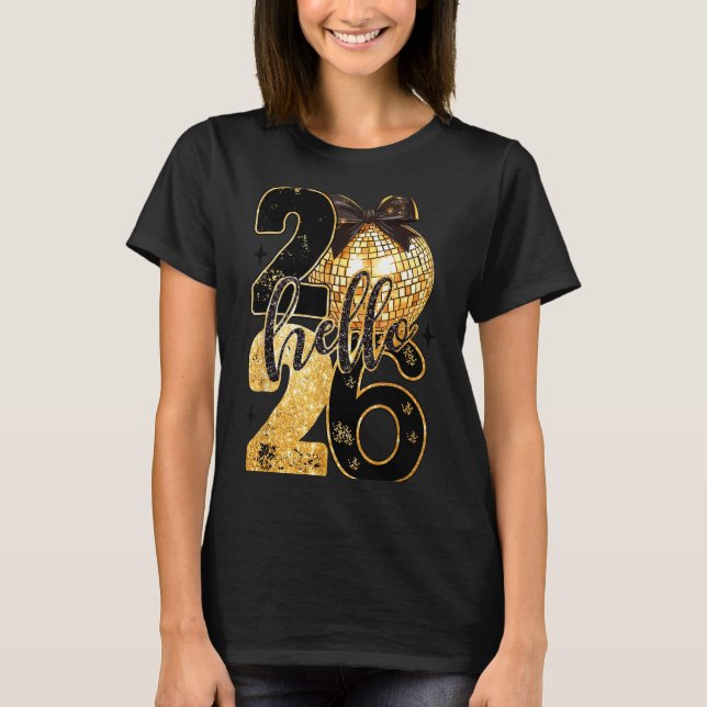 Happy New Year Party 2026 Ballon Family Matching M T-Shirt (Vorderseite)