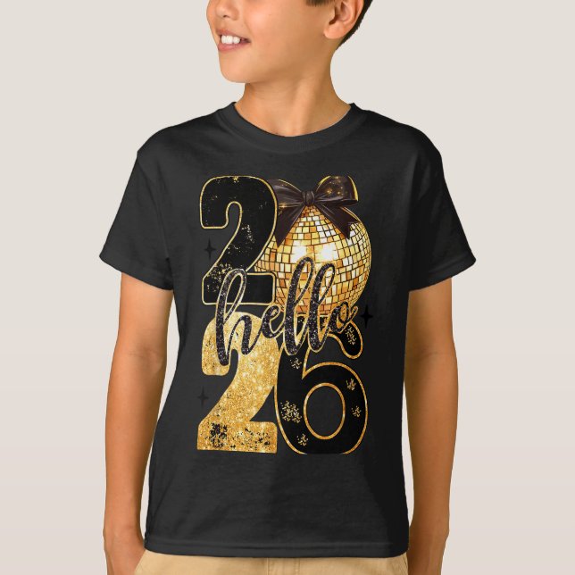 Happy New Year Party 2026 Ballon Family Matching M T-Shirt (Vorderseite)