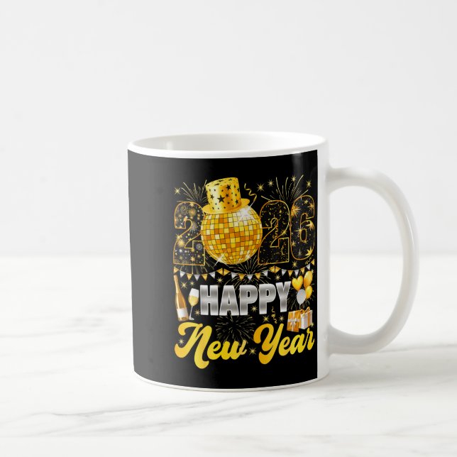 Happy New Year Party 2026 Balloon Family Matching  Kaffeetasse (Rechts)