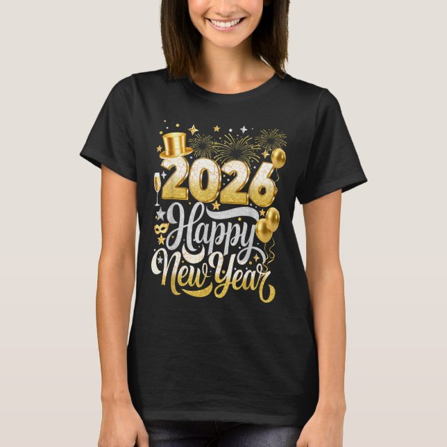 Happy New Year Party 2026 Nye Funny Family Matchin T-Shirt (Vorderseite)