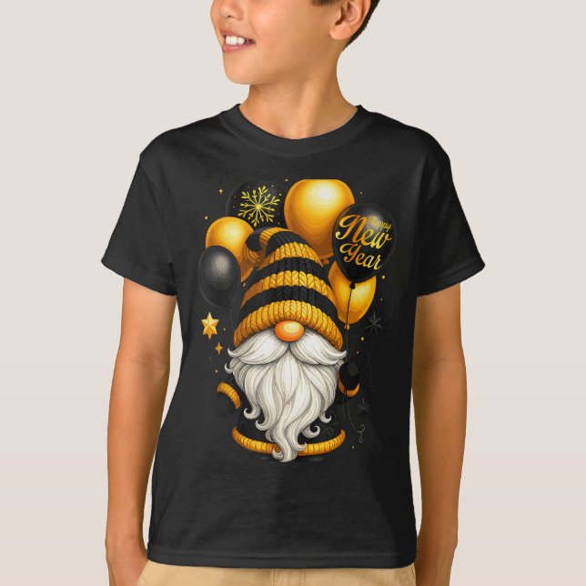 Happy New Year Party New Years Eve 2026 Gnome Love T-Shirt (Vorderseite)