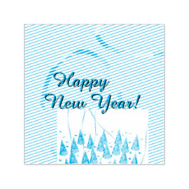 Happy New Year  Permastempel