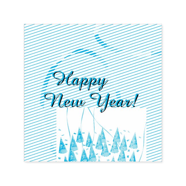 Happy New Year  Permastempel (Design)