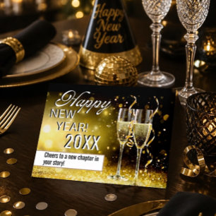 Happy New Year Personalisierte Grußkarte Feiertagskarte