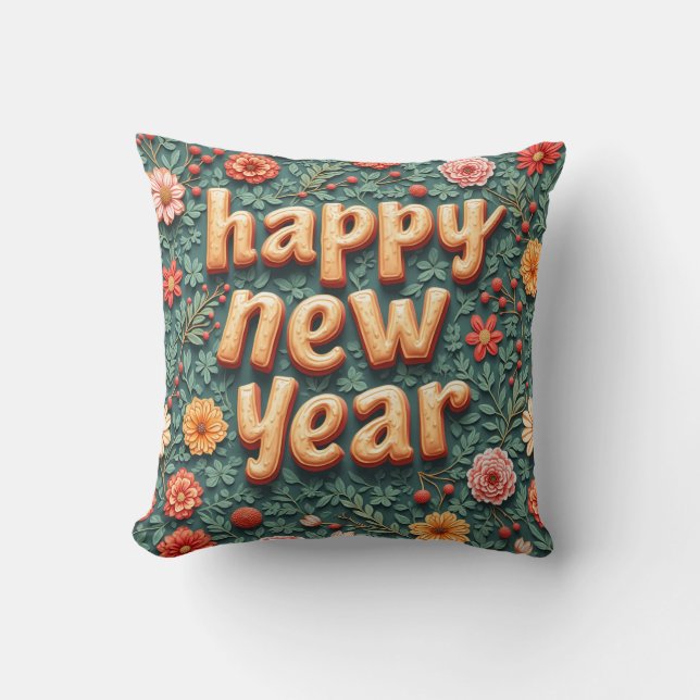 Happy New Year Pillows Kissen (Vorderseite)