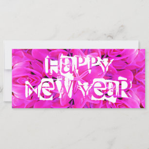 Happy New Year Pink Rack-Karte
