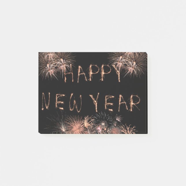 Happy New Year Post-it Klebezettel (Vorderseite)