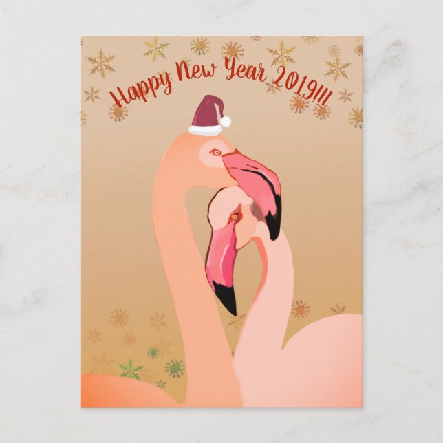 Happy New Year Postcard Feiertagspostkarte (Vorderseite)