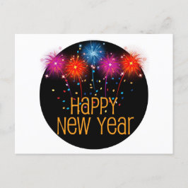 Happy New Year Postcard Postkarte