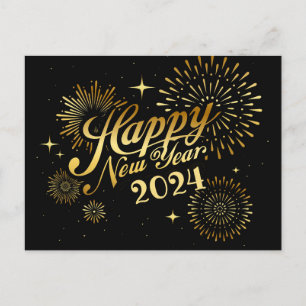 Happy New Year Postcard Postkarte