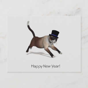 Happy New Year Postcard Postkarte