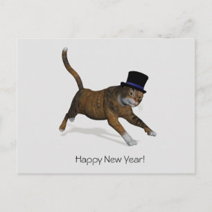 Happy New Year Postcard Postkarte
