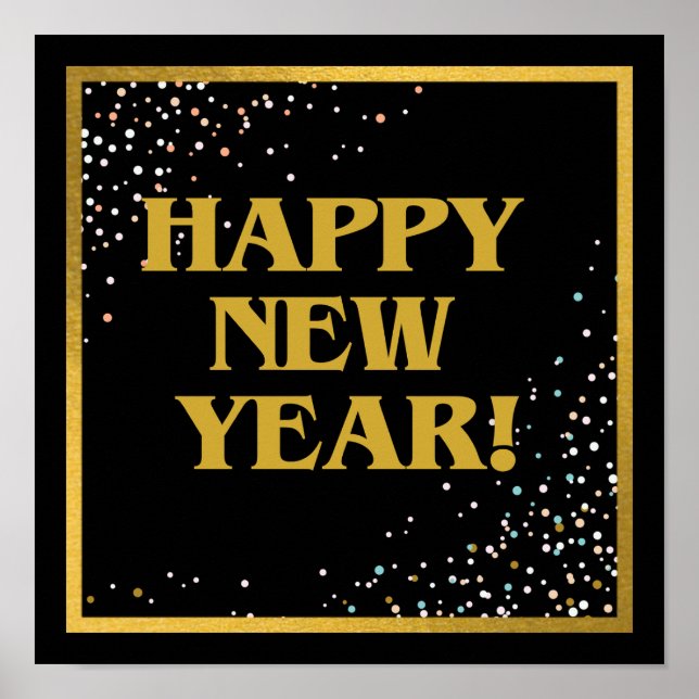 Happy New Year Poster (Vorne)